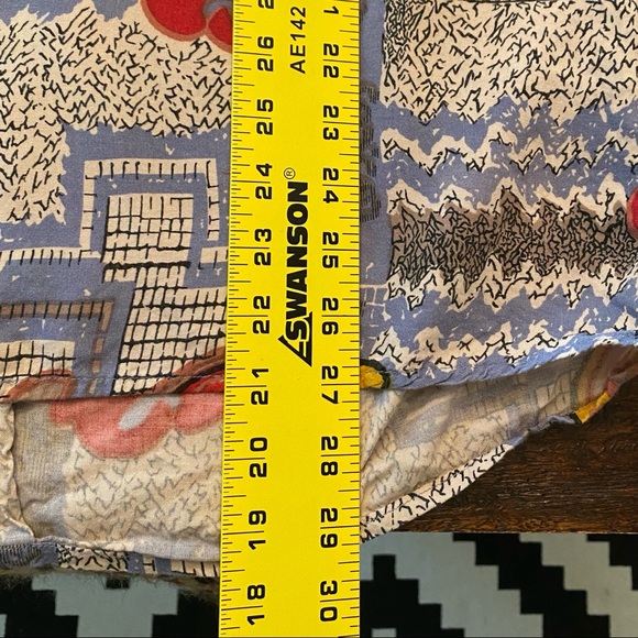 VTG Italian Silk Shirt All Over Print Loud 1990s - Picture 13 of 13